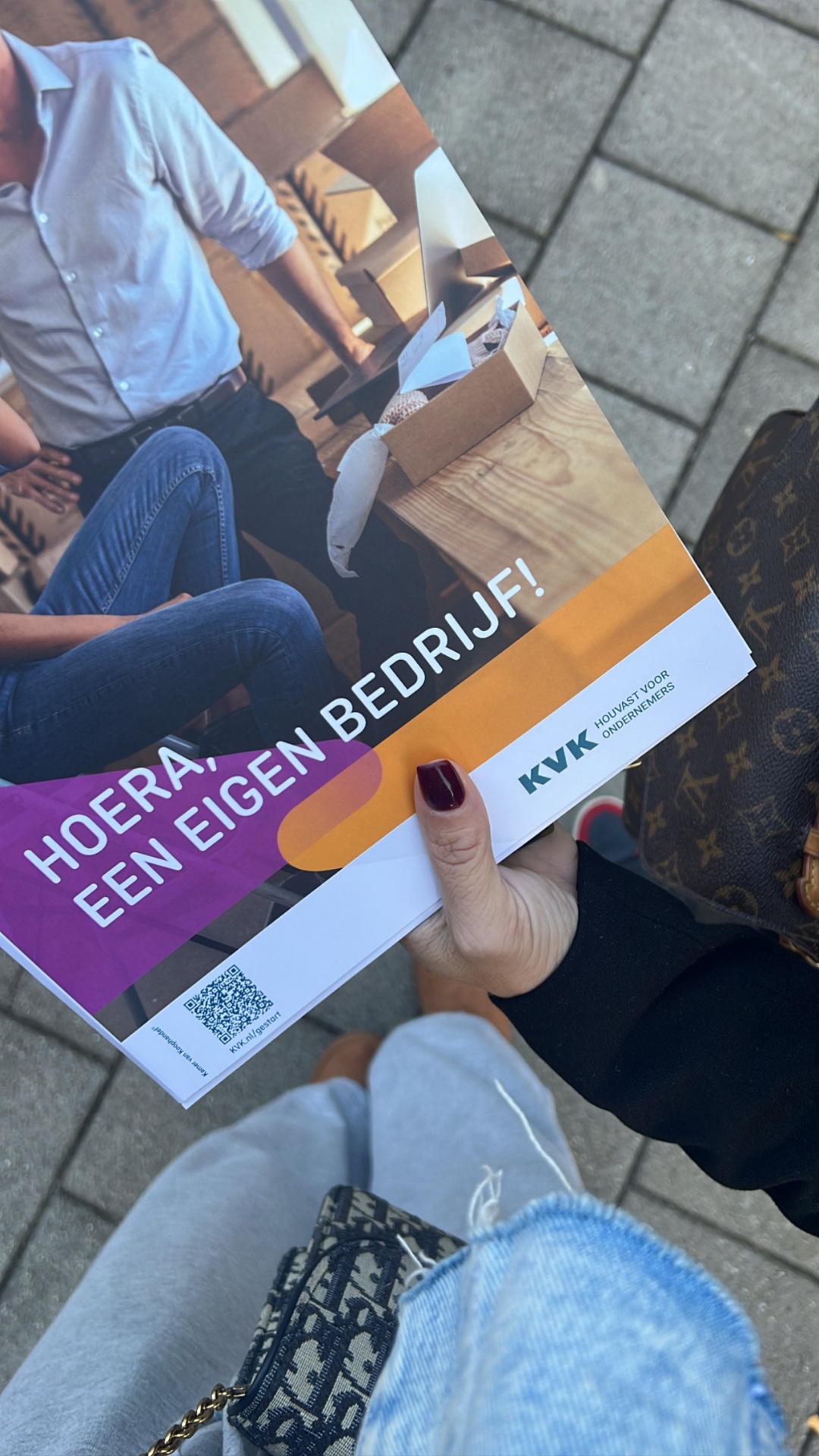 KVK brochure 'Hoera, een eigen bedrijf!'